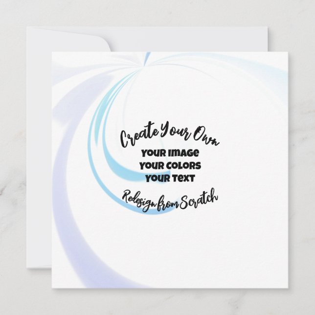Create Your Own Customized Card (Front)