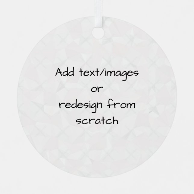 Create Your Own Customized Metal Ornament (Front)