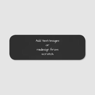 Create Your Own Customized Name Tag