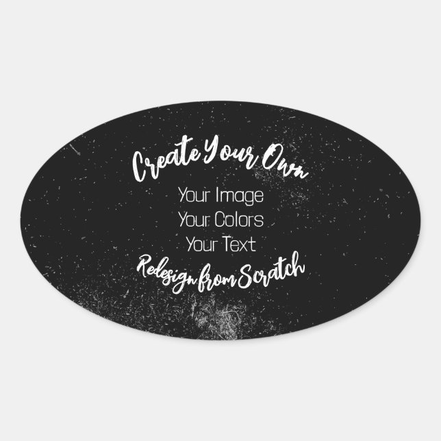 Create Your Own Customized Oval Sticker (Front)