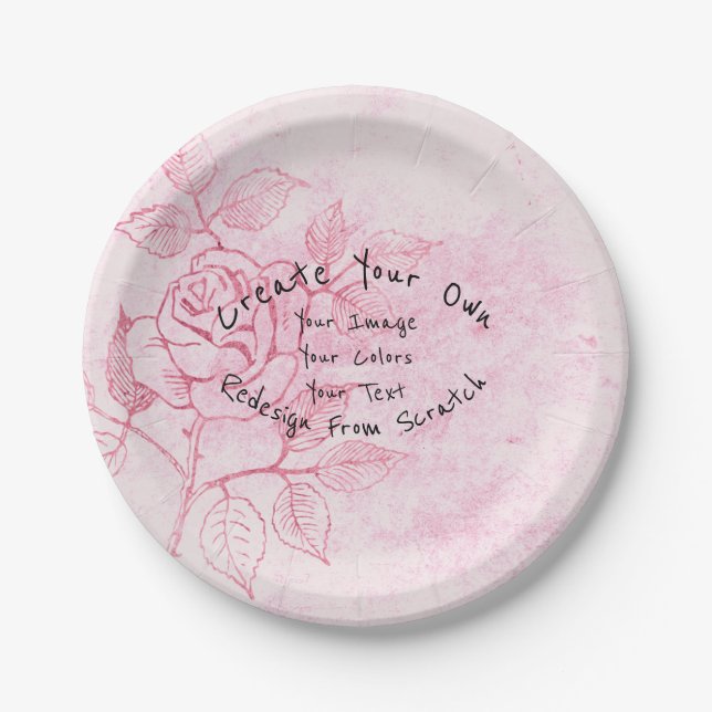 Create Your Own Customized Paper Plate (Front)