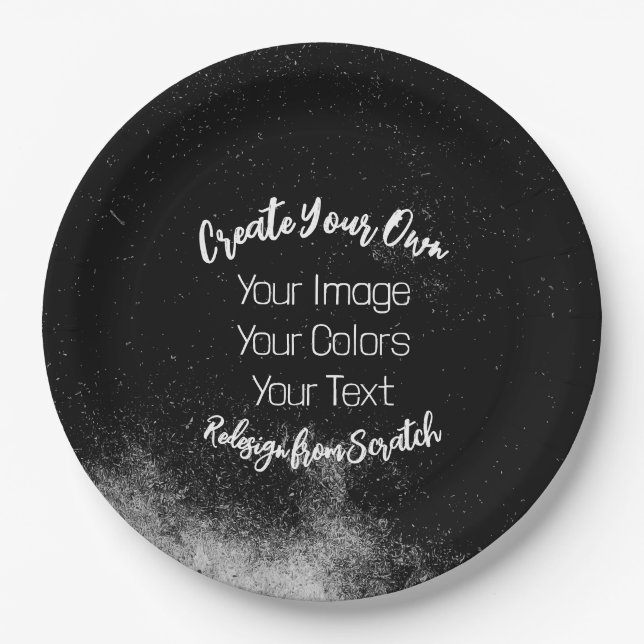 Create Your Own Customized Paper Plate (Front)
