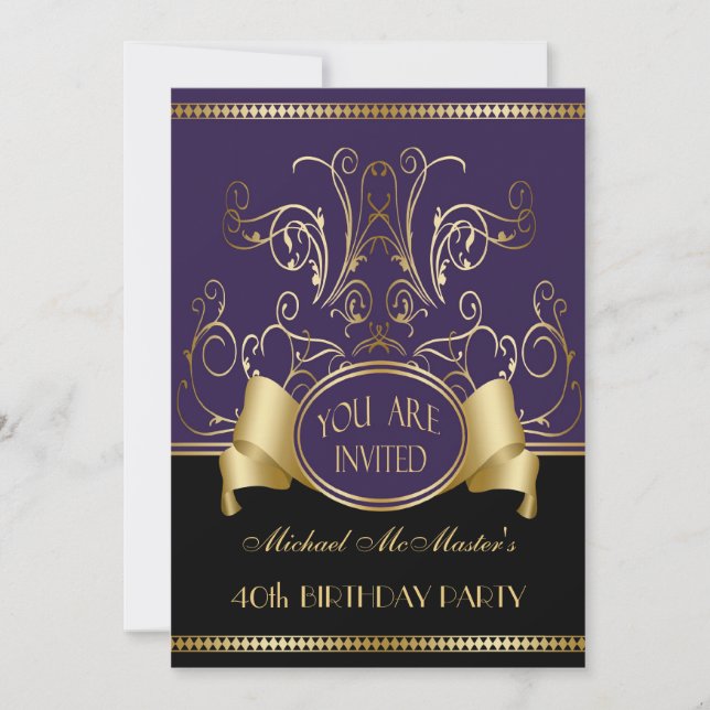 Create Your Own Customized Party Invitation (Front)