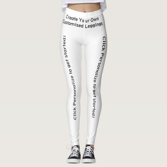 Create Your Own Customized Personalized  Leggings (Front)