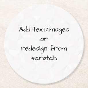 Create Your Own Customized Round Paper Coaster