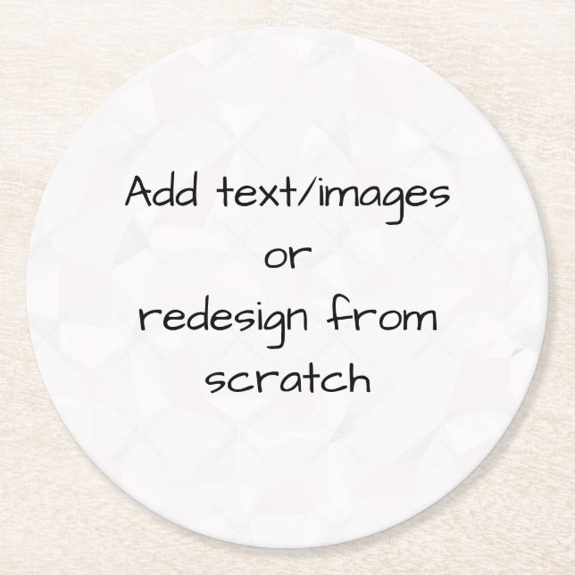 Create Your Own Customized Round Paper Coaster (Front)