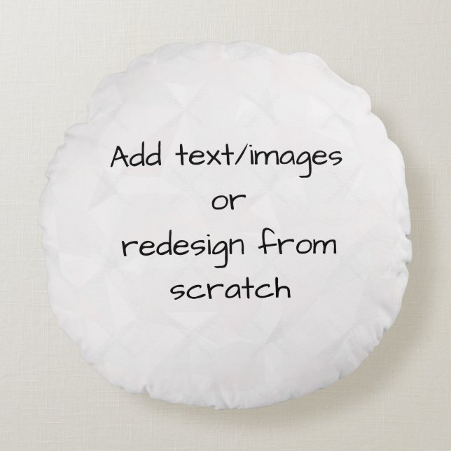 Create Your Own Customized Round Pillow (Front)