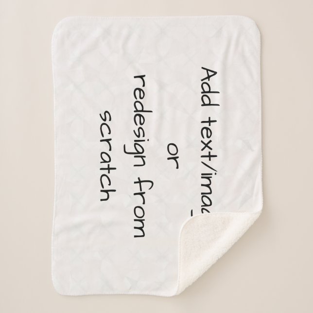 Create Your Own Customized Sherpa Blanket (Front)