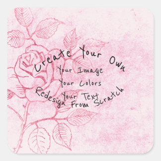 Create Your Own Customized Square Sticker