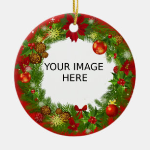 Create Your Own Cute and Elegant Photo Ceramic Ornament