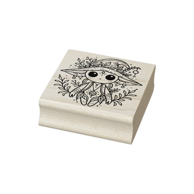 Create Your Own Cute Elven Witch Rubber Stamp (Stamp)