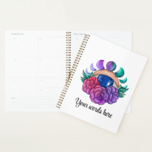 Create Your Own Cute Magic Eye, Moon & Roses Planner