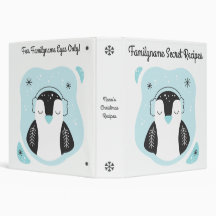 Create Your Own Cute Penguin Blue Christmas