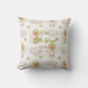Create Your Own Cute Tiny Angel Throw Pillow