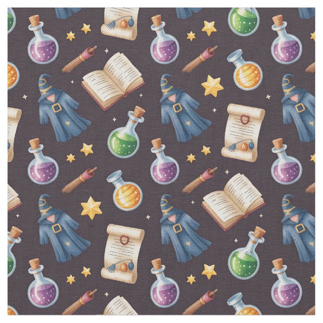 Create Your Own Cute Wizard Supplies Brown Fabric (Close Up)
