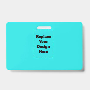 Create Your Own cyan Badge