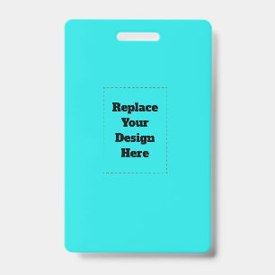 Create Your Own cyan Badge