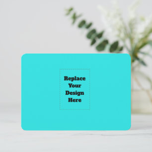 Create Your Own cyan Card