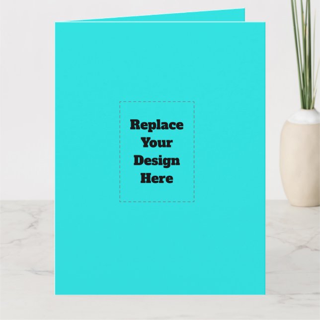Create Your Own cyan Card (Front)