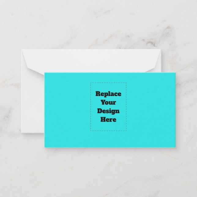 Create Your Own cyan Card (Front)