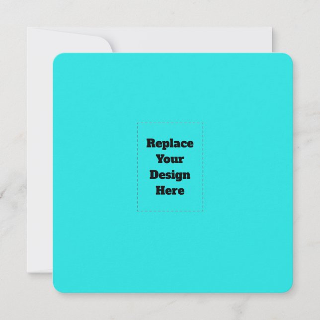 Create Your Own cyan Card (Front)