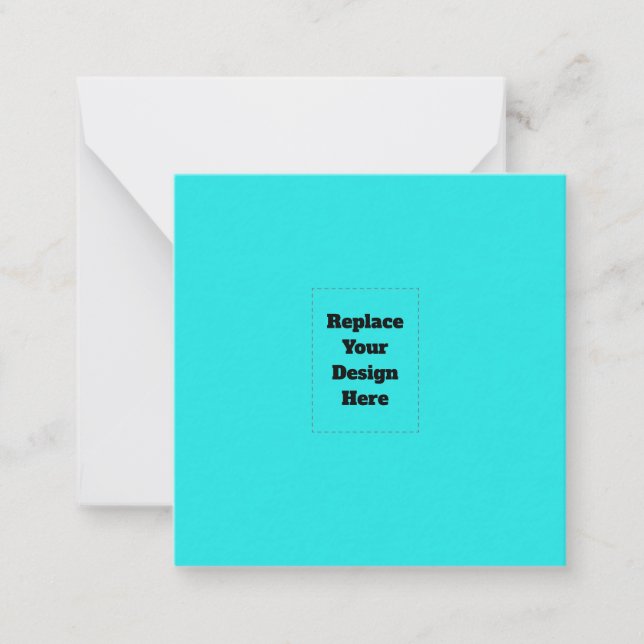 Create Your Own cyan Card (Front)