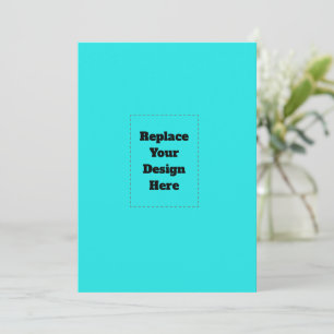 Create Your Own cyan Card