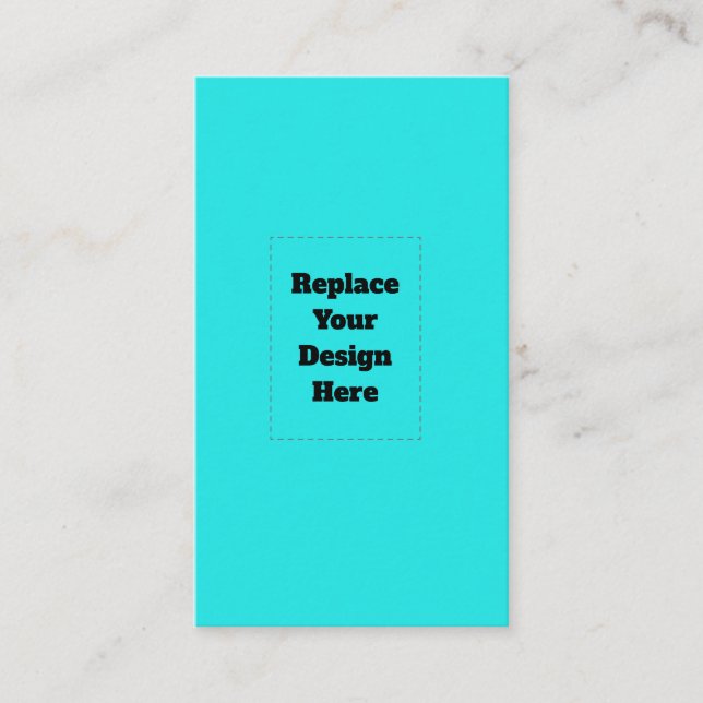 Create Your Own cyan Enclosure Card (Front)