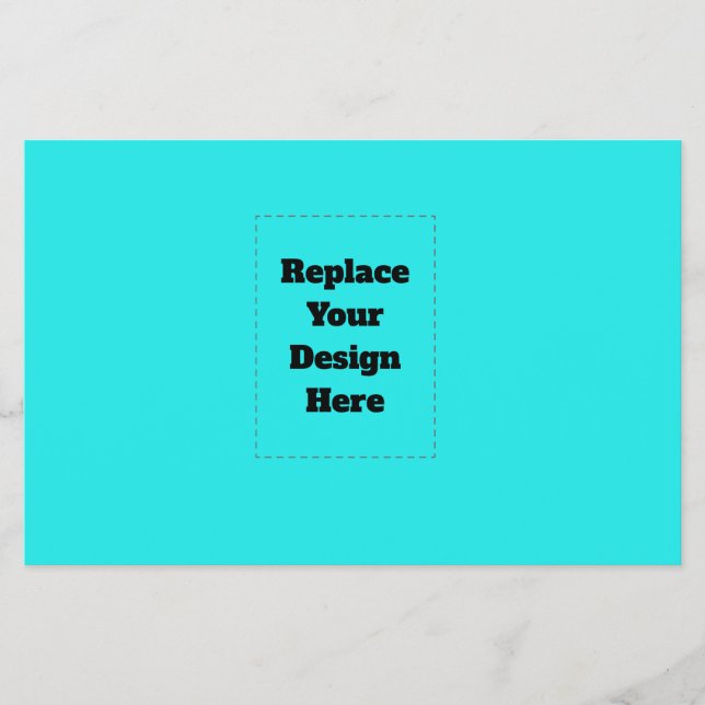 Create Your Own cyan Flyer (Front)