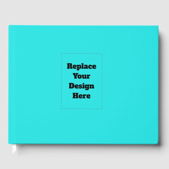 Create Your Own cyan Guest Book (Front)