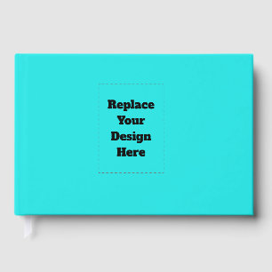 Create Your Own cyan Guest Book
