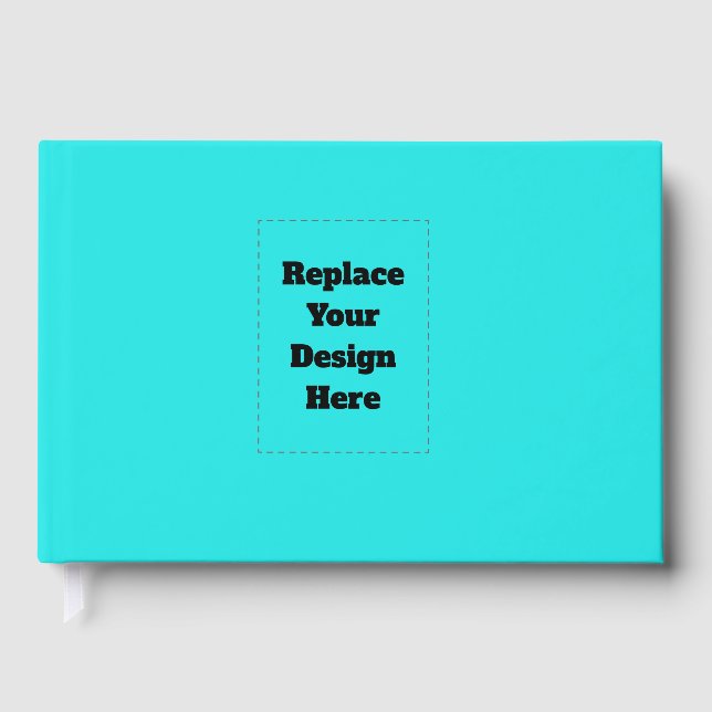 Create Your Own cyan Guest Book (Front)