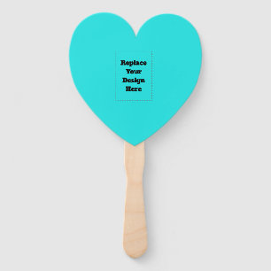 Create Your Own cyan Hand Fan