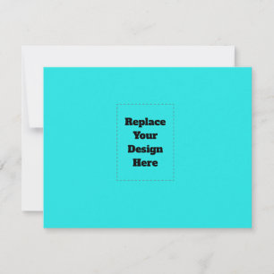Create Your Own cyan Holiday Card