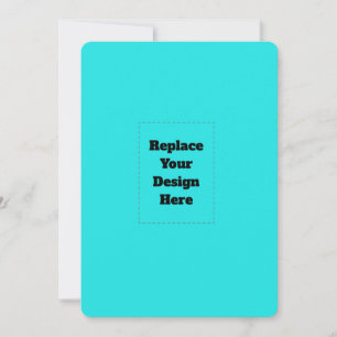 Create Your Own cyan Holiday Card
