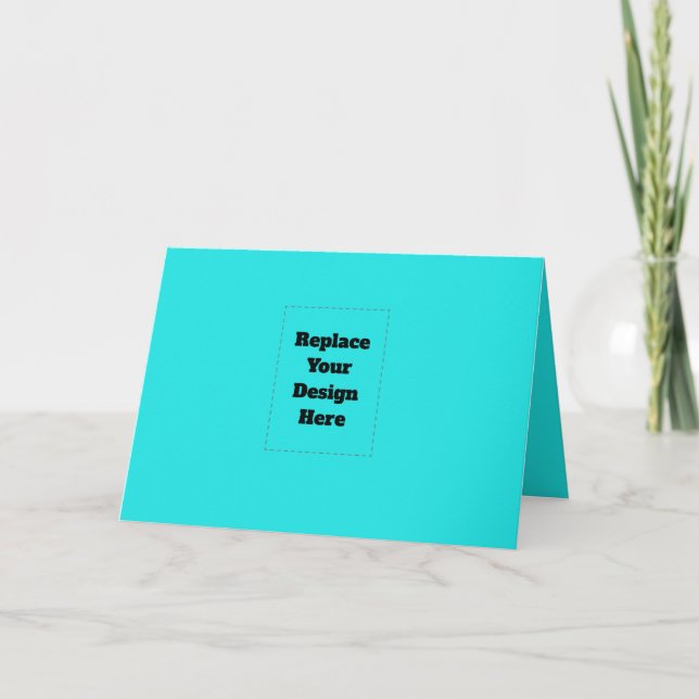 Create Your Own cyan Invitation (Front)