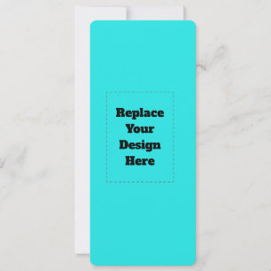 Create Your Own cyan Invitation