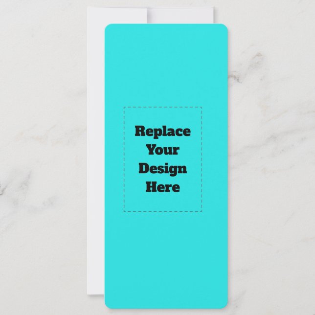 Create Your Own cyan Invitation (Front)
