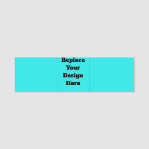 Create Your Own cyan Name Tag