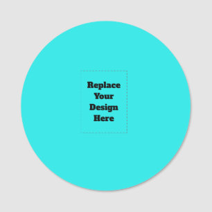 Create Your Own cyan Name Tag