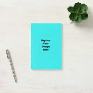Create Your Own cyan Post-it Notes