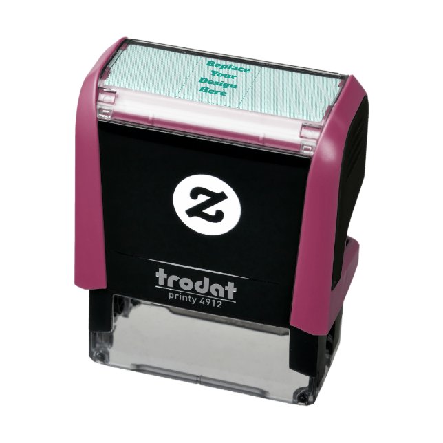 Create Your Own cyan Self-inking Stamp (Product)