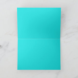 Create Your Own cyan Thank You Card