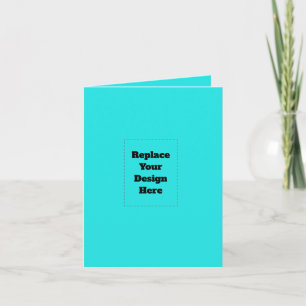 Create Your Own cyan Thank You Card