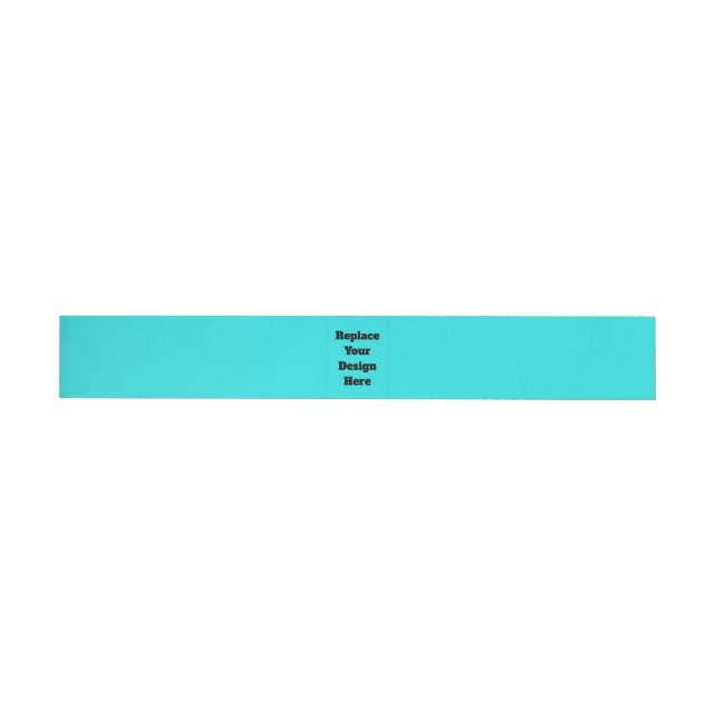 Create Your Own cyan Wrap Around Label (Individual)