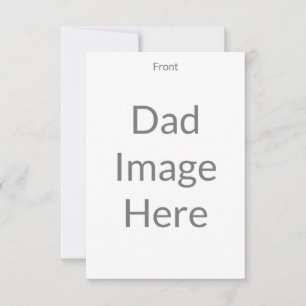 Create Your Own Dad Photo Front and Back Thank You Card