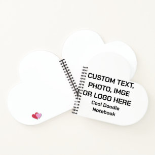 Create Your Own Daily Journal, Heart Shaped Diary Notebook