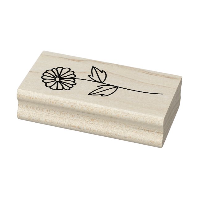 Create Your Own Daisy Flower Floral Rubber Stamp (Stamp)