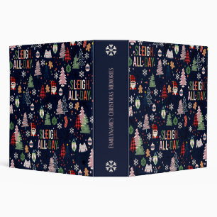 Create Your Own Dark Blue Sleigh All Day Gnomes Binder