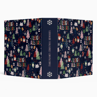 Create Your Own Dark Blue Sleigh All Day Gnomes Binder